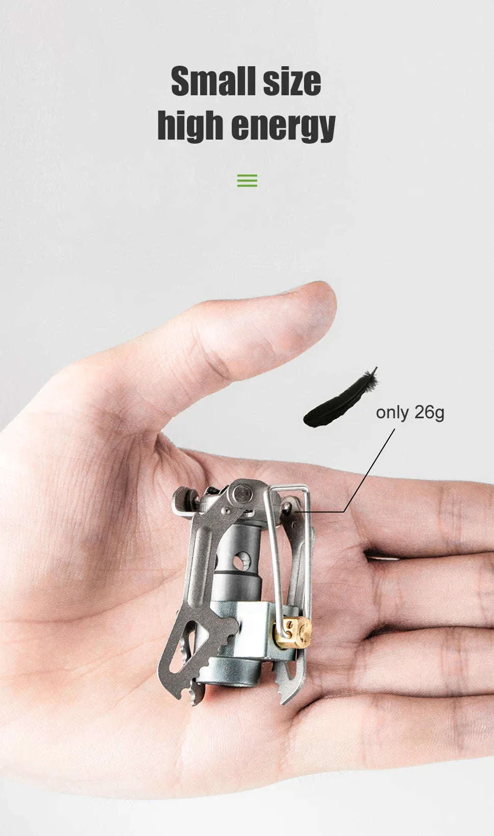 BRS-3000T Ultralight Titanium Camping Gas Stove - Image 8