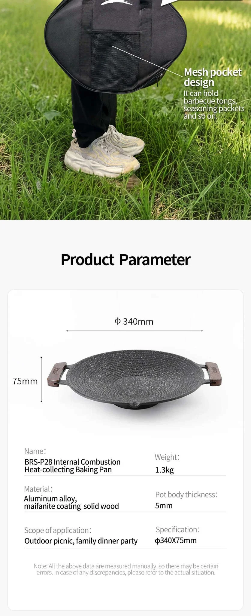 Non-Stick Korean BBQ Grill Pan for Stovetop and Outdoor Cooking - Image 15