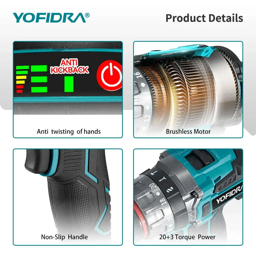 Brushless Cordless Impact Drill with 700N·m Torque - Image 11