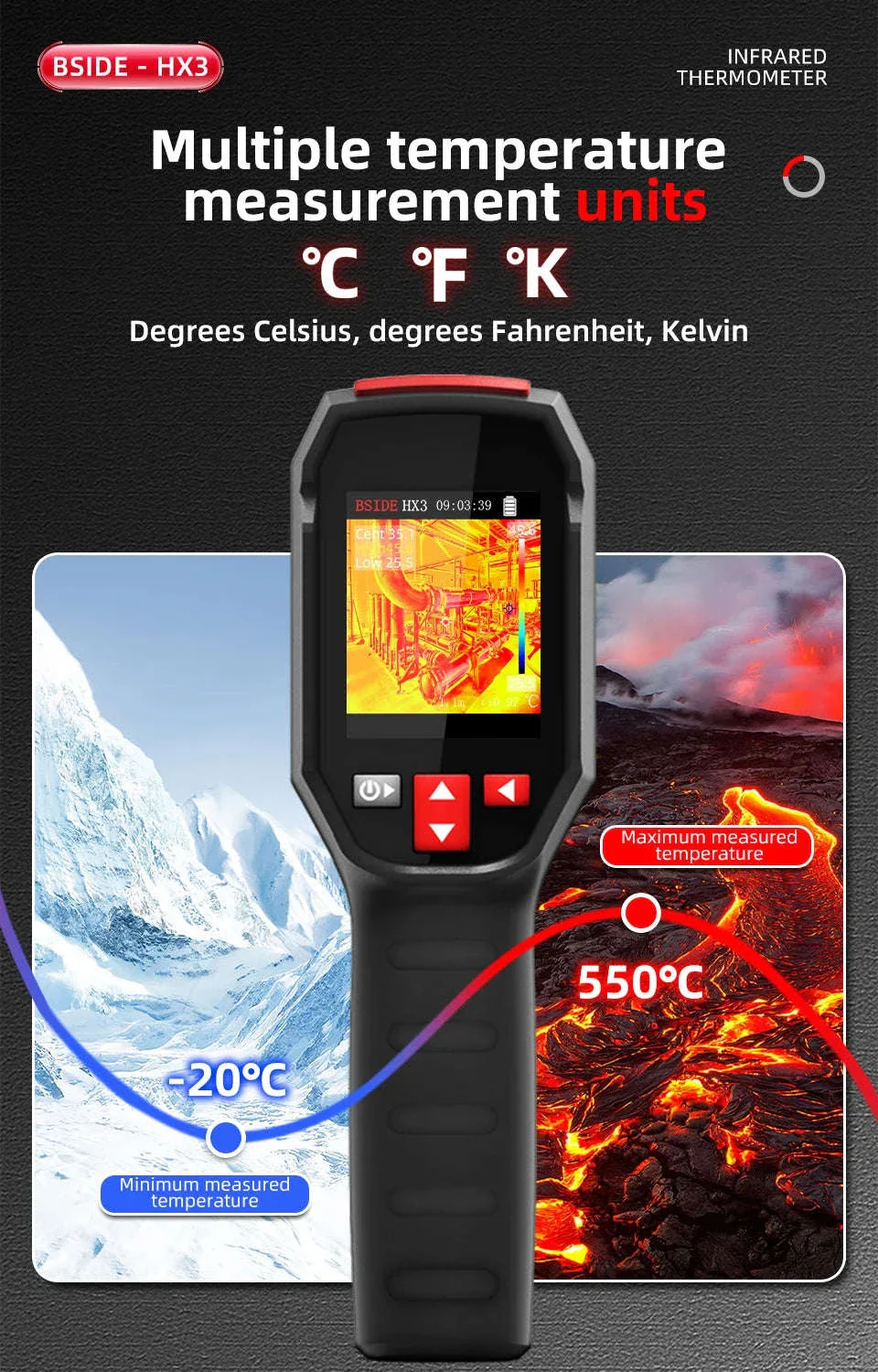 BSIDE HX3 Portable Thermal Imager for Clear Temperature Checks - Image 9