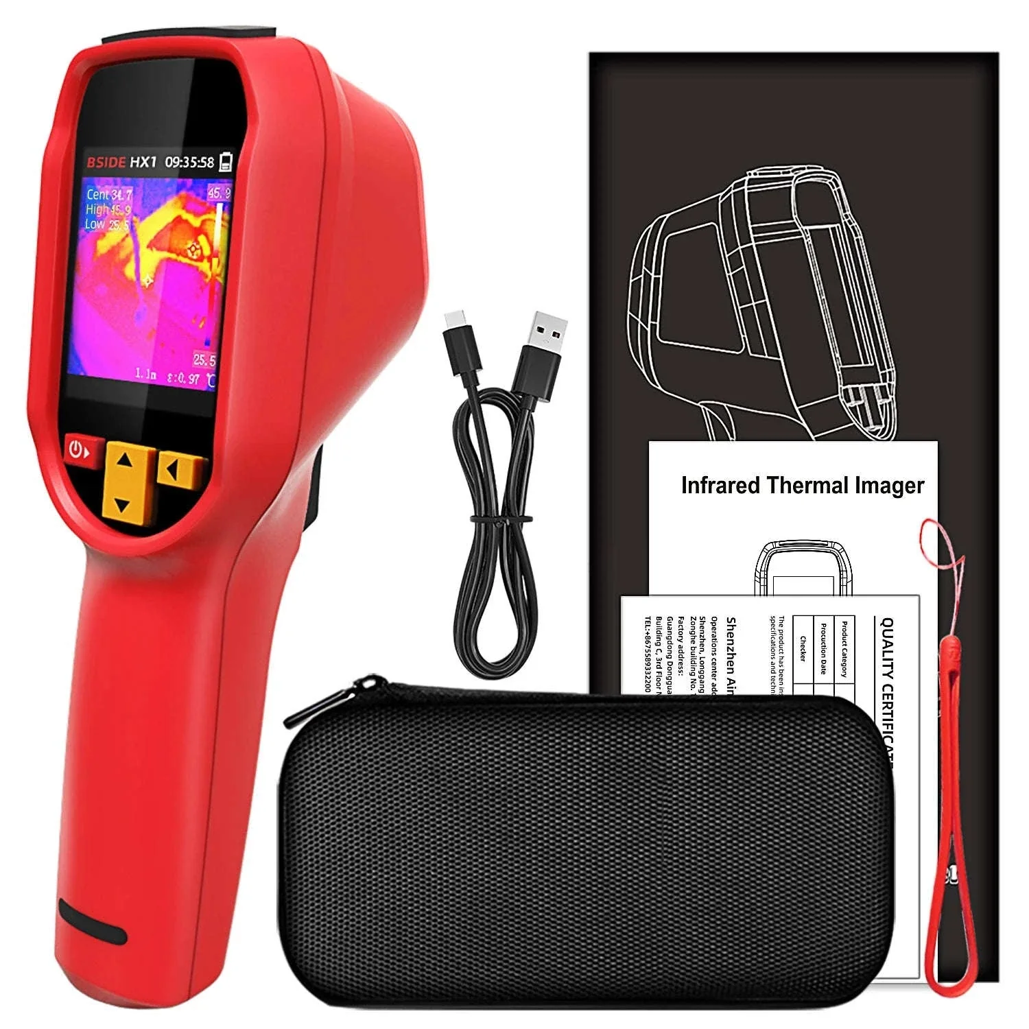 BSIDE HX1 Handheld Thermal Imaging Camera for Diagnostics - Image 24