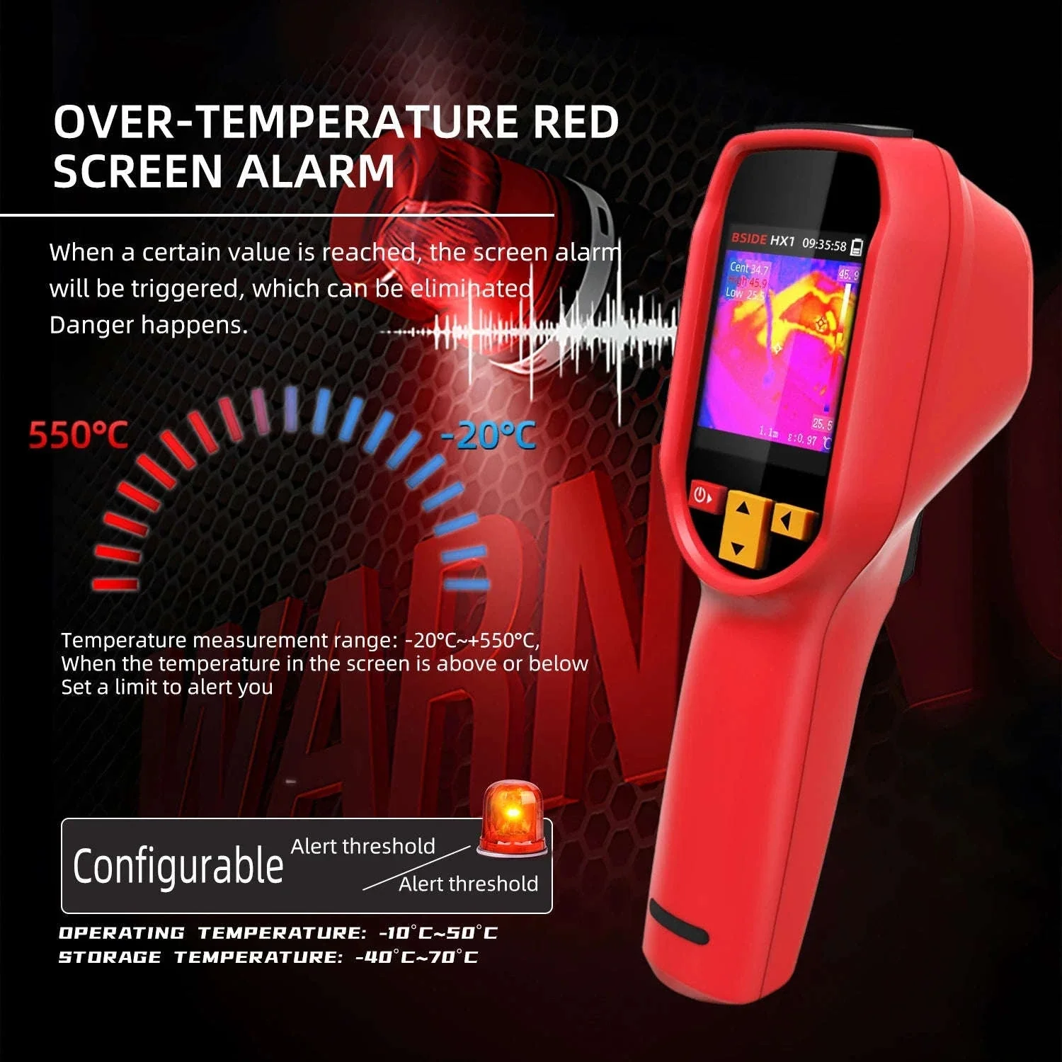 BSIDE HX1 Handheld Thermal Imaging Camera for Diagnostics - Image 5