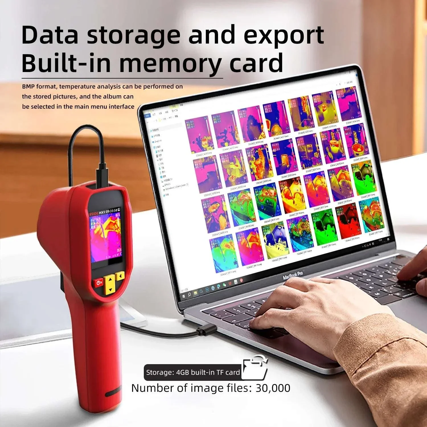 240x240 Thermal Imaging Camera Infrared Temperature Scanner -20°C to 550°C - Image 4