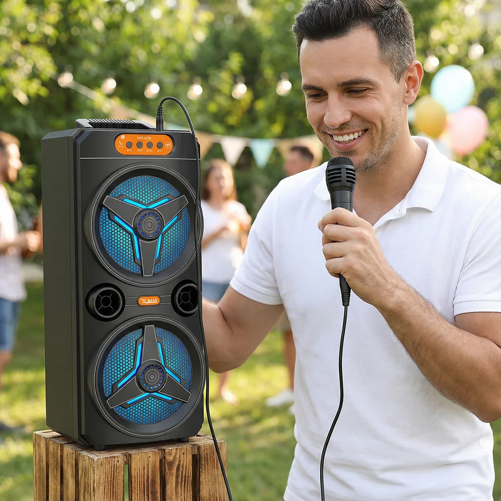 Wireless Bluetooth Speaker with Microphone for Parties and Outdoor Use - Image 14