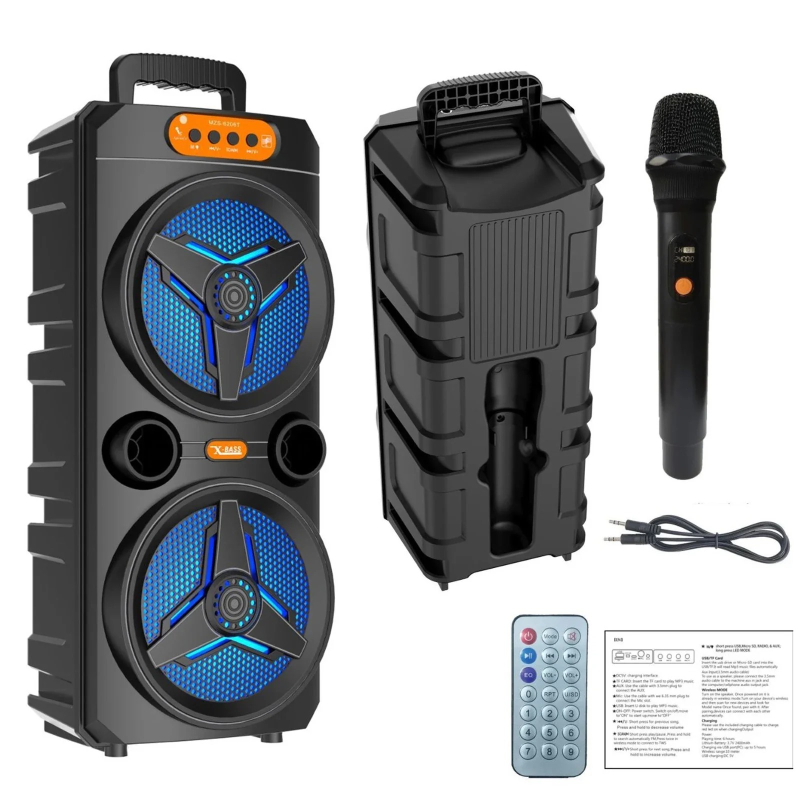 Wireless Bluetooth Speaker with Microphone for Parties and Outdoor Use - Image 8
