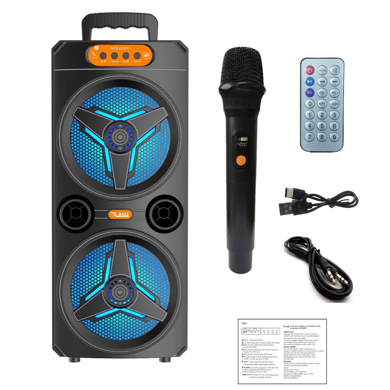Wireless Bluetooth Speaker with Microphone for Parties and Outdoor Use - Image 9