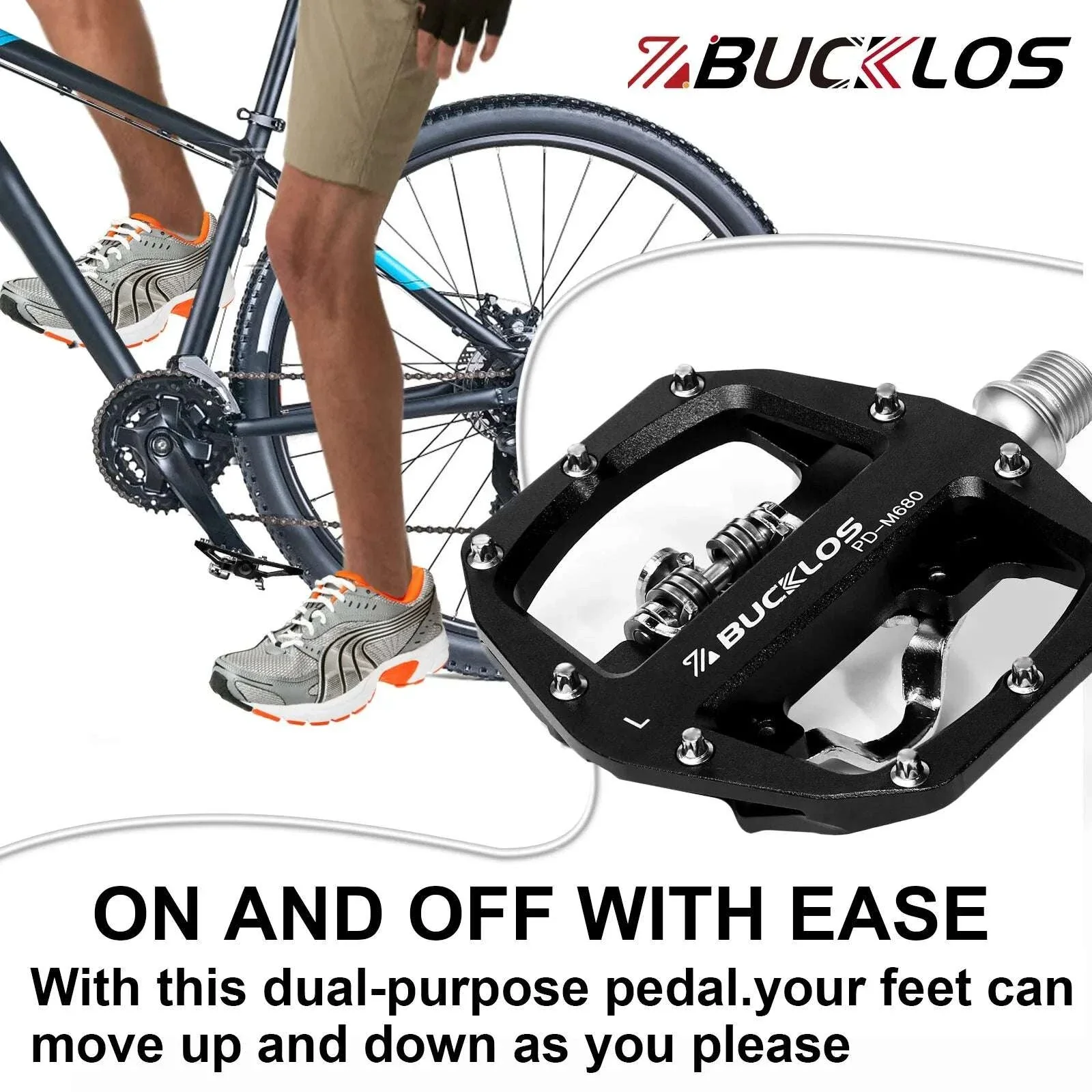 Dual Function SPD Bike Pedals with Sealed Bearings for MTB & Road - Image 6