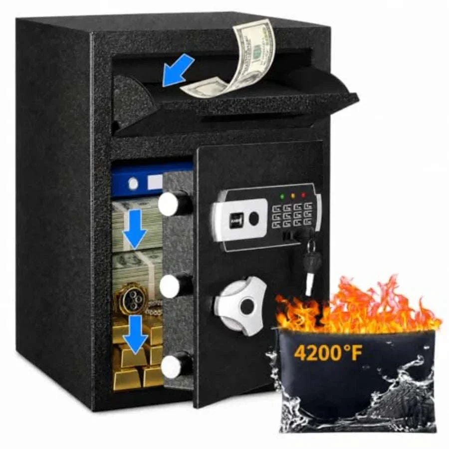 Digital Safe Box for Documents with Fireproof Waterproof Bag - Image 7