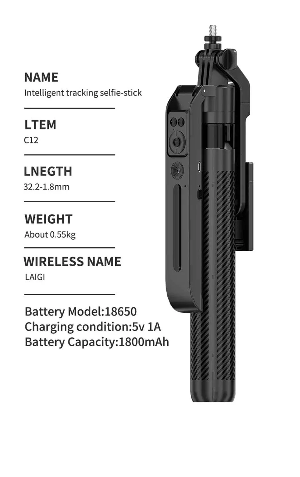 C12 Tripod Gimbal Stabilizer for Smartphone Cameras - Image 18