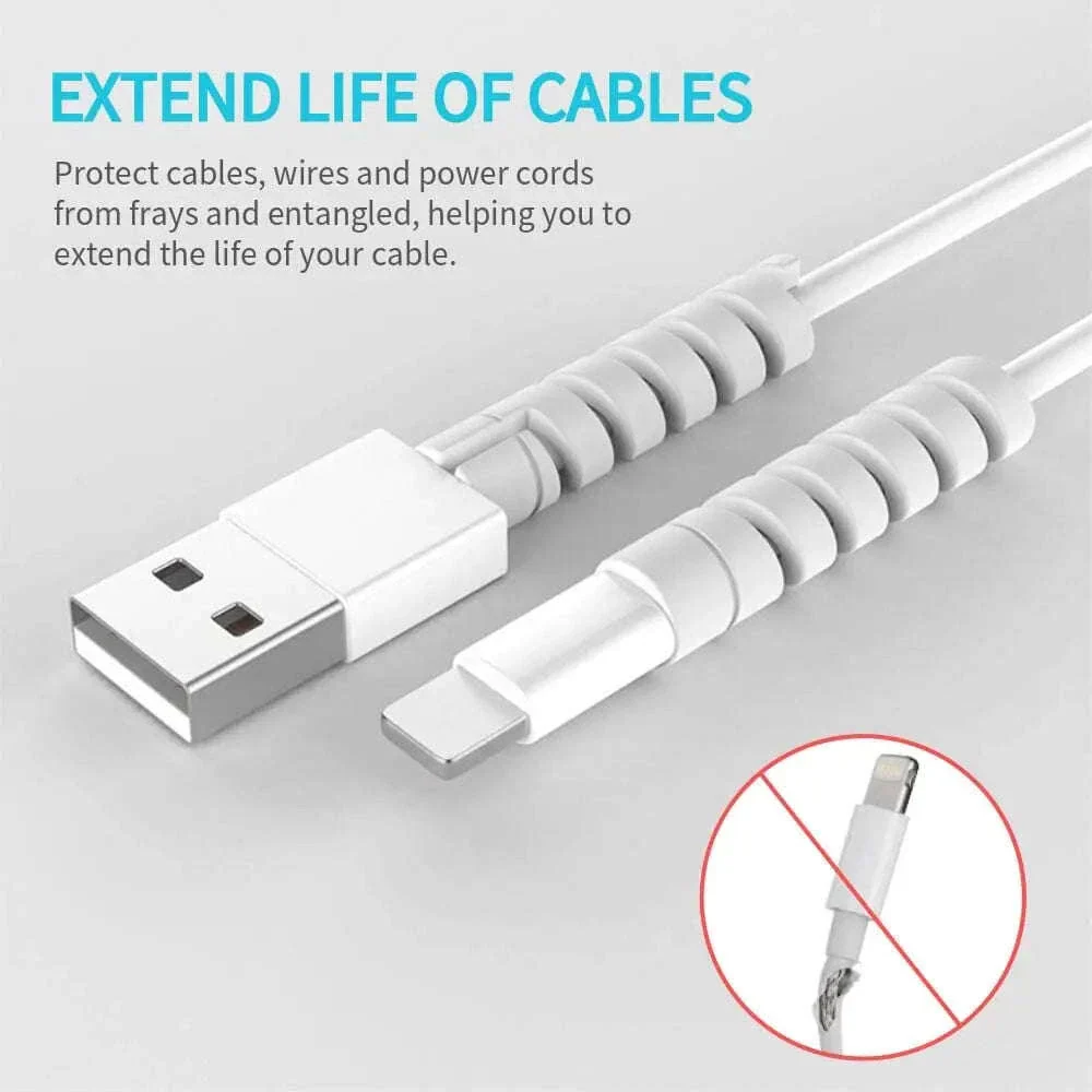 Silicone Cable Protector Bobbin Winder for Charging Cords - Image 2