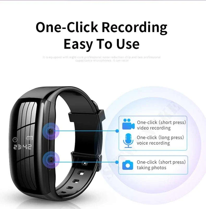 1080P HD Camera Watch with Voice Recorder and One-Click Recording - Image 8