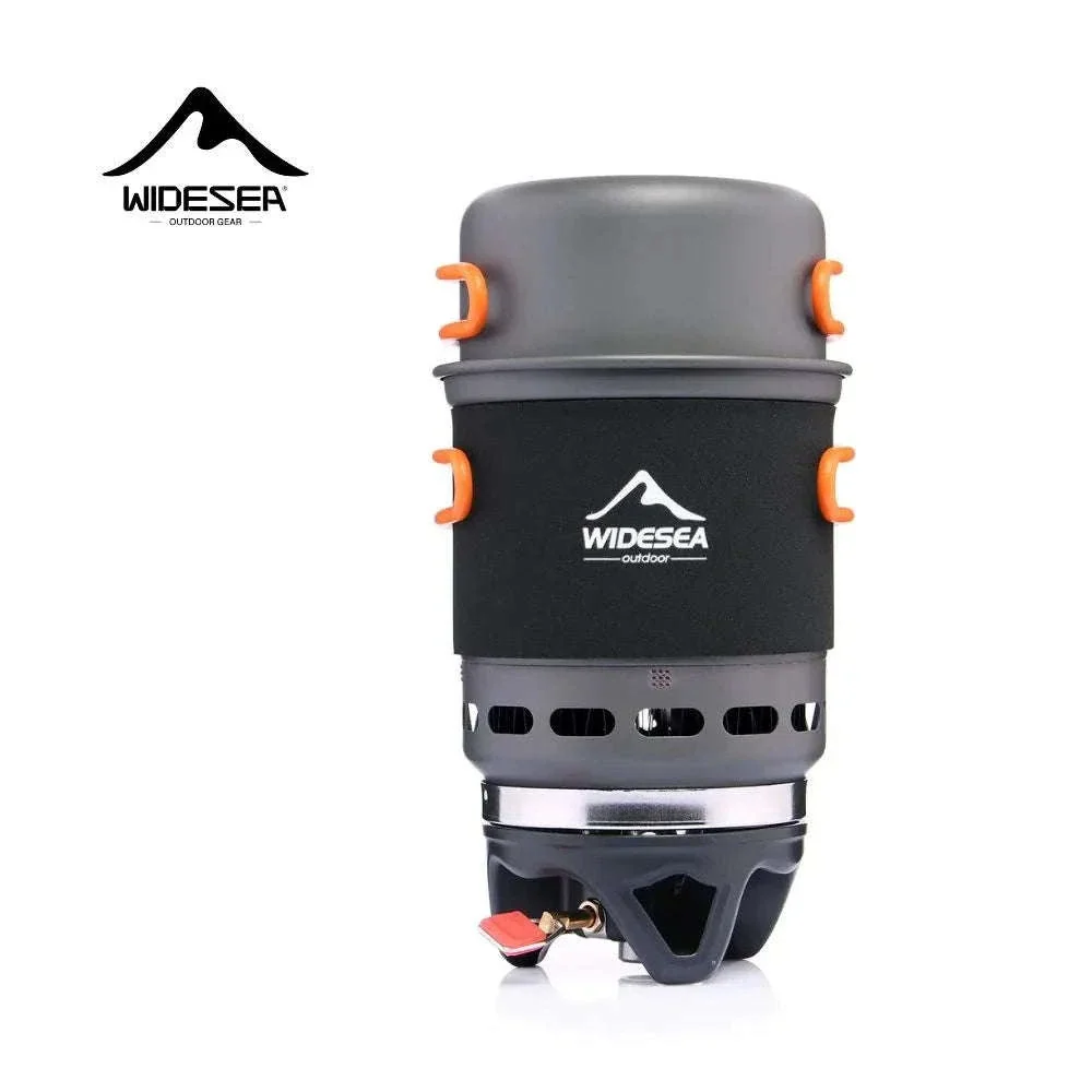 Camping Cooking System with Heat Exchanger