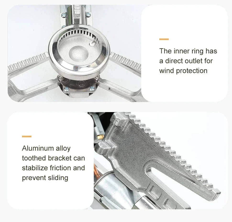 2670W Folding Butane Gas Stove for Camping and Outdoor Cooking - Image 13
