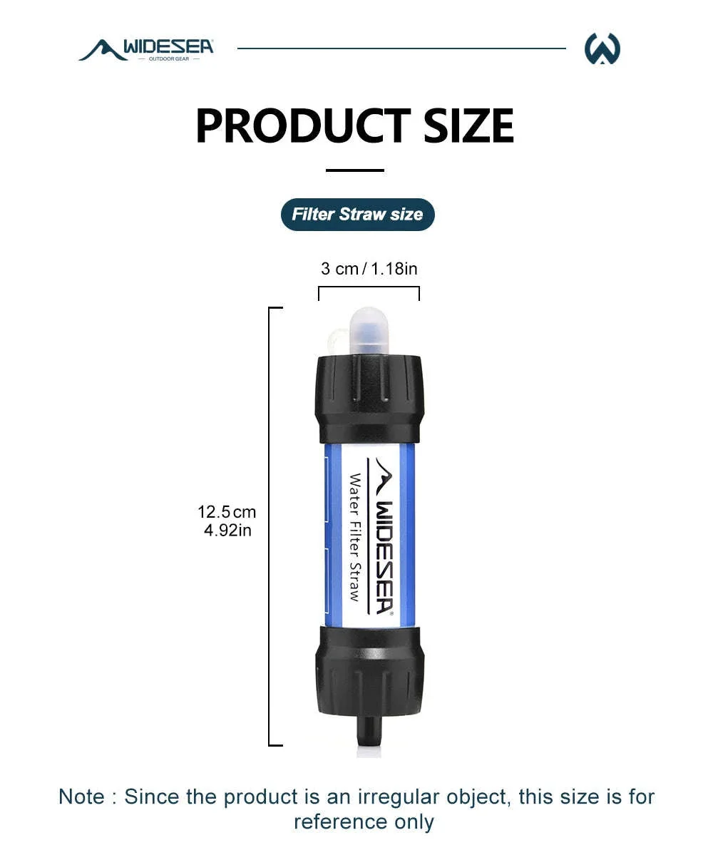 Camping Outdoor Water Purifier Straw with 0.01 Micron Filtration - Image 9