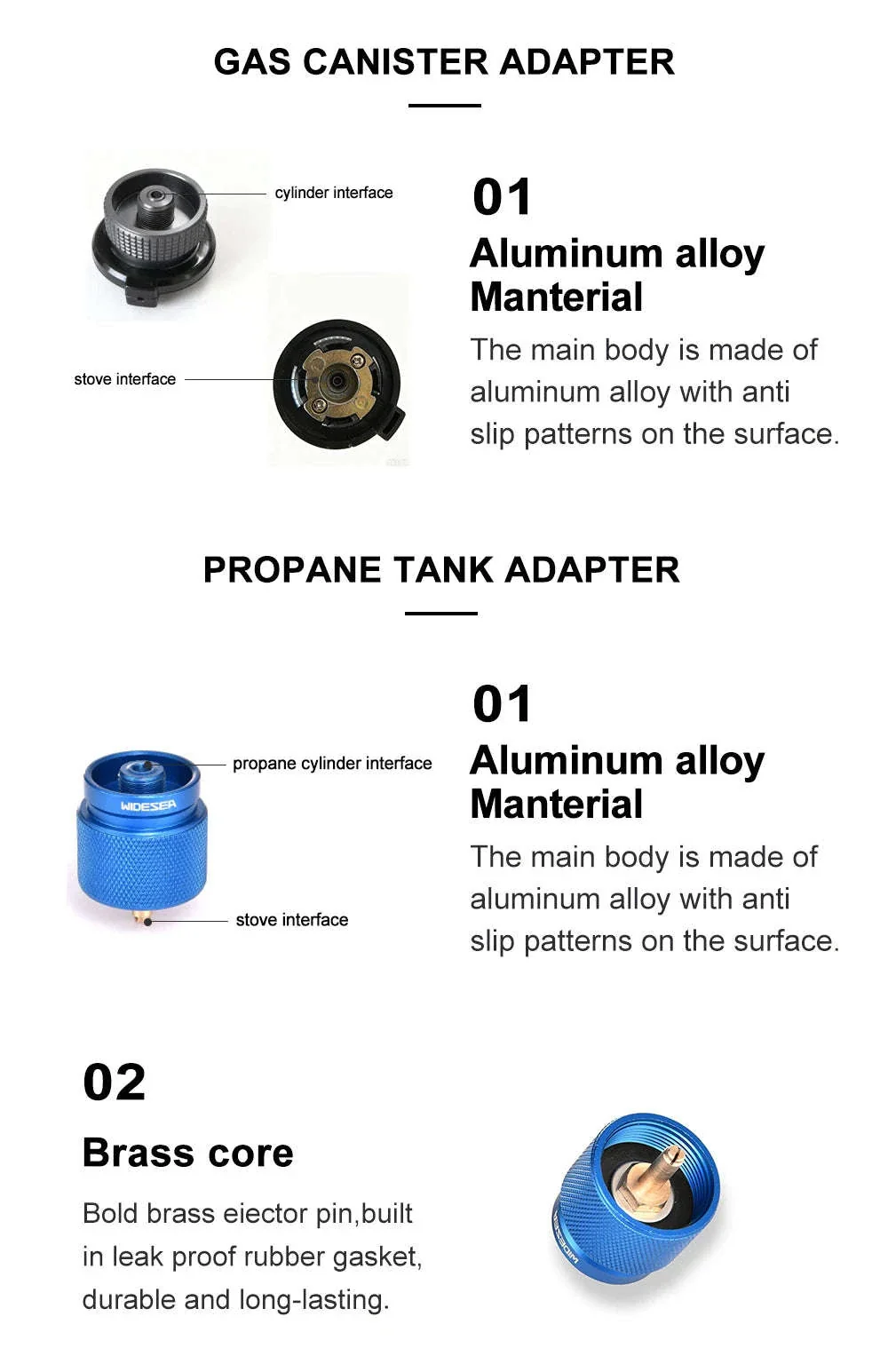 Camping Stove Propane Refill Adapter Gas Filling Tool - Image 14
