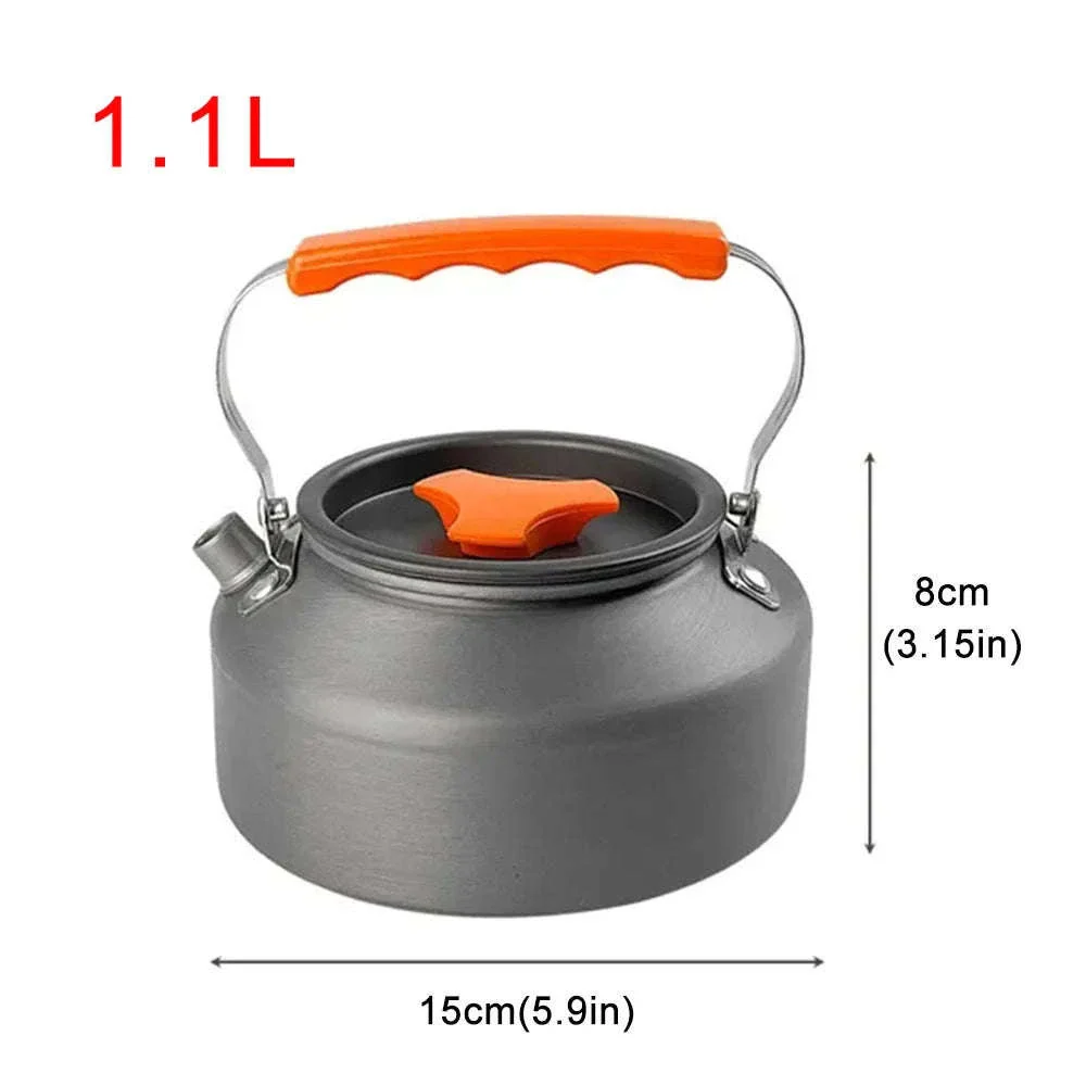 Camping Water Kettle Lightweight Aluminium Alloy 1.1L for Outdoor Travel Hiking Picnic - Image 13