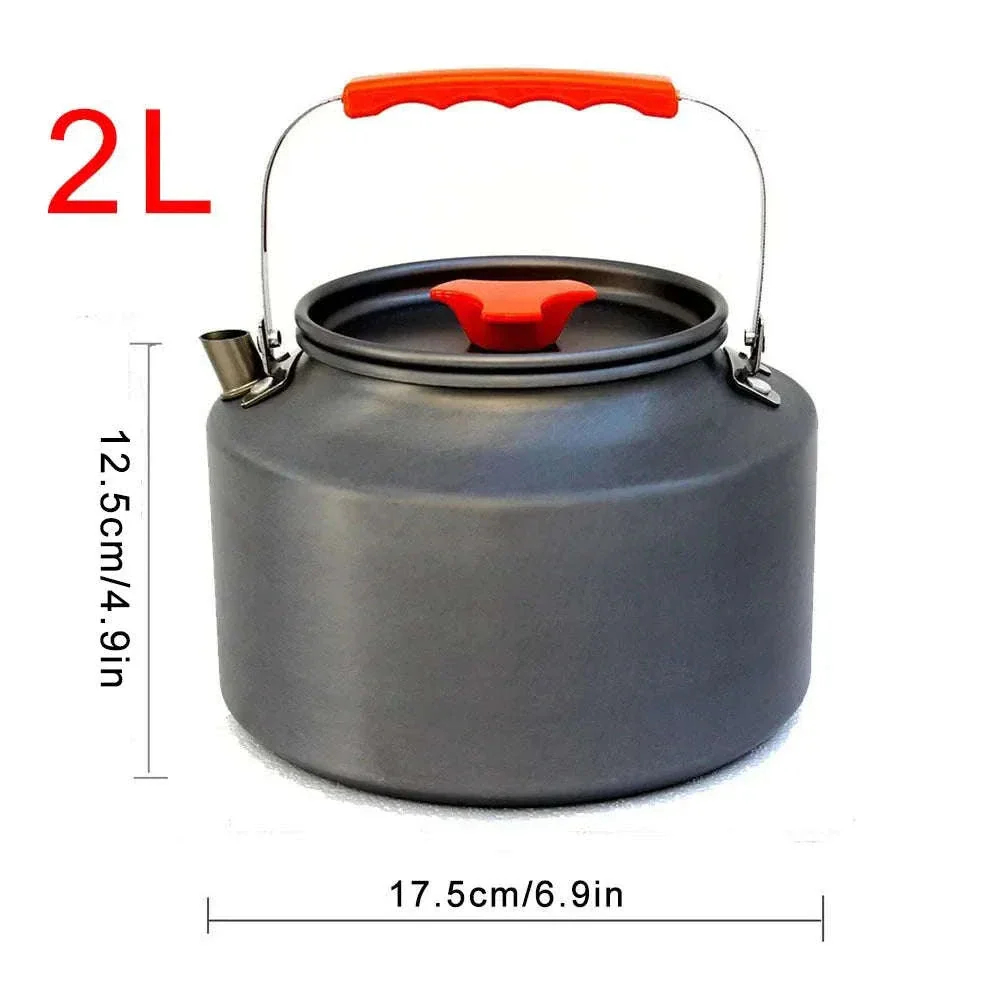 Camping Water Kettle Lightweight Aluminium Alloy 1.1L for Outdoor Travel Hiking Picnic - Image 14