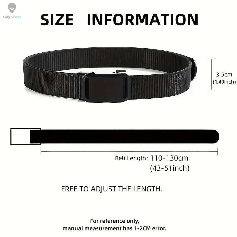 Tactical Canvas Belt with Automatic Buckle for Daily Support - Image 3