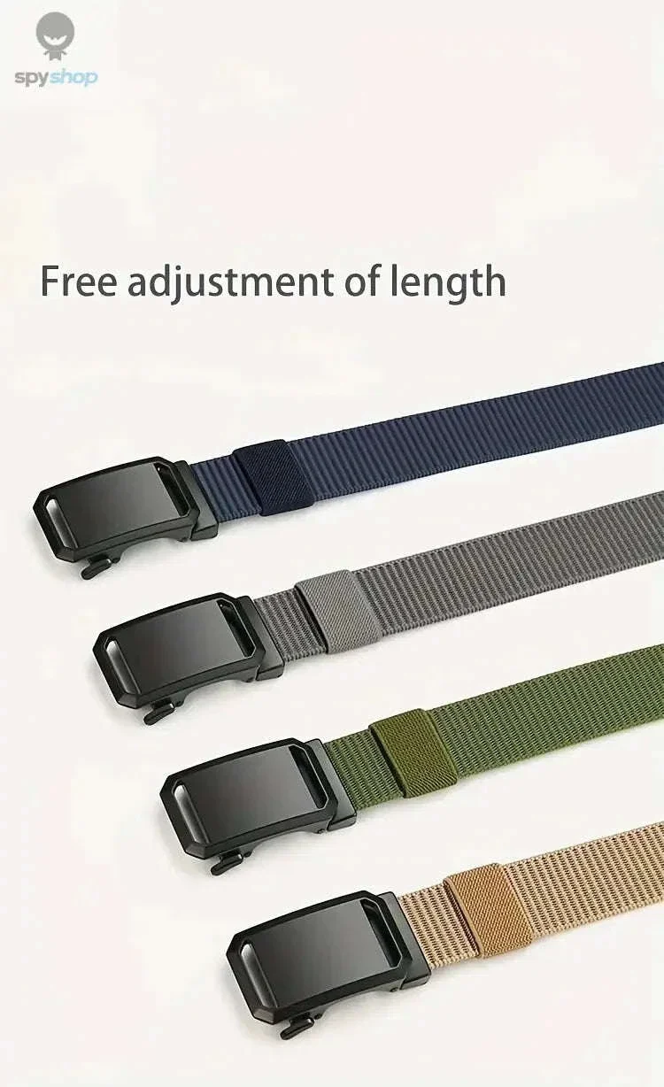 Tactical Canvas Belt with Automatic Buckle for Daily Support - Image 9