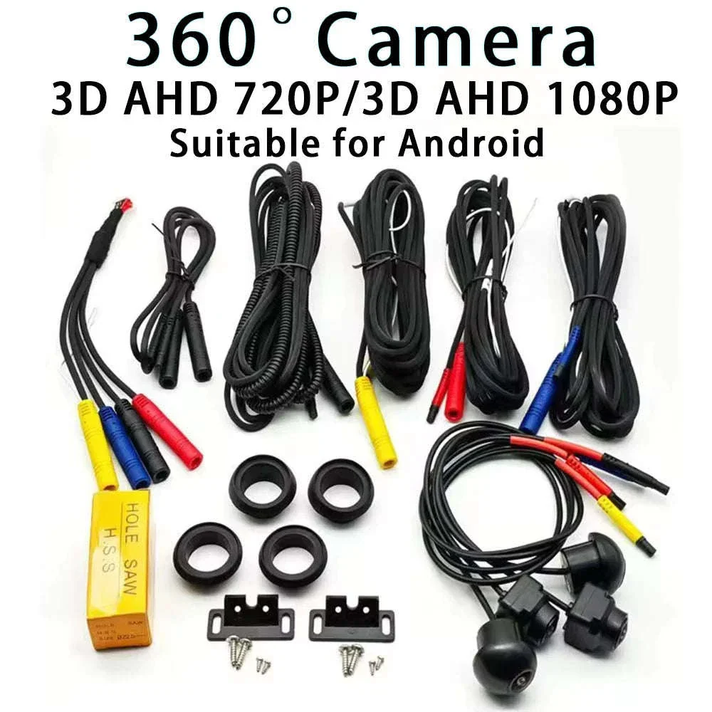 Car 360° Panoramic Camera System for Android Screens
