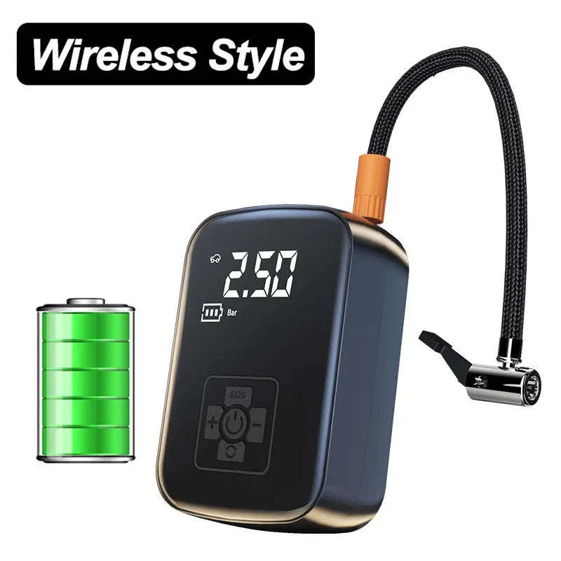 Wireless Portable Tire Inflator Pump 12V 150PSI with LED Light - Image 23