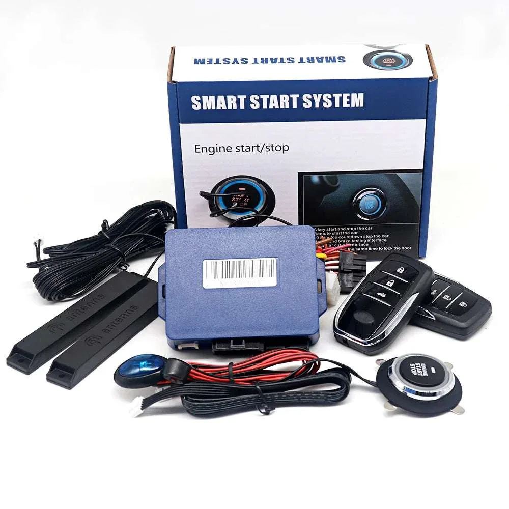 Car Alarm Keyless Entry & Remote Start System with Push Start