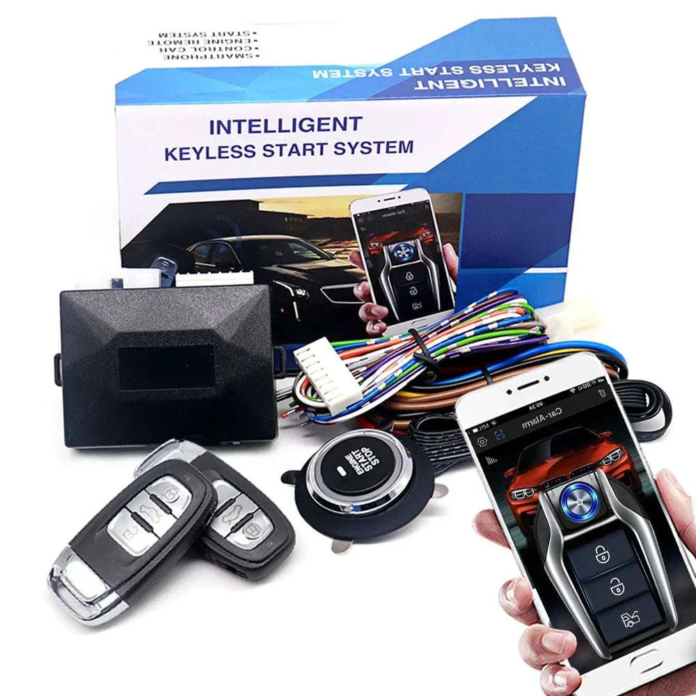 Car Alarm Keyless Entry & Remote Start System with Push Start - Image 21
