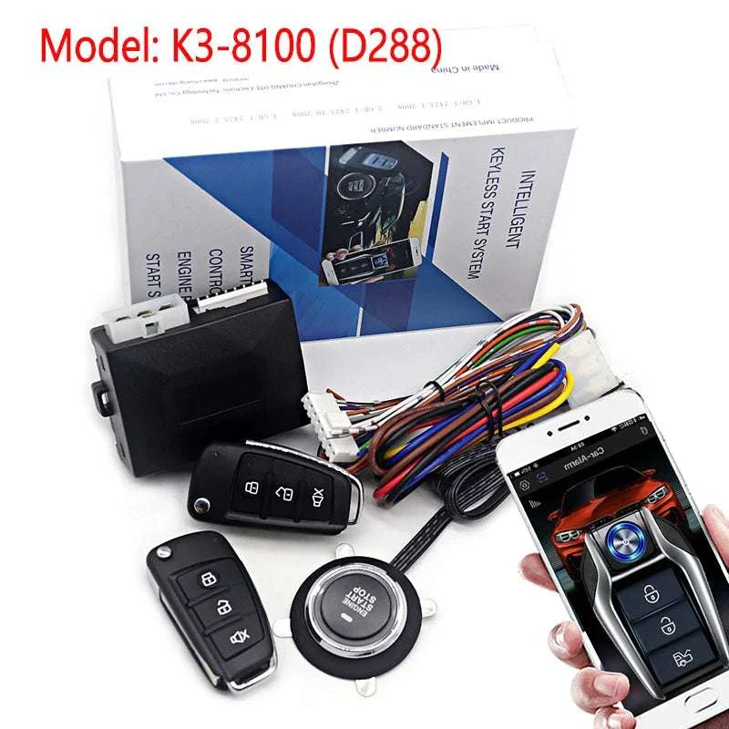 Car Alarm Keyless Entry & Remote Start System with Push Start - Image 22
