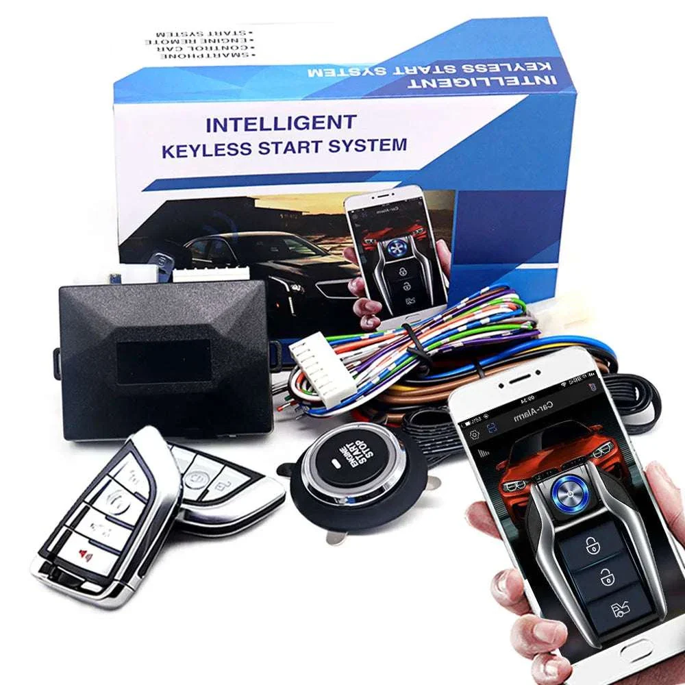 Car Alarm Keyless Entry & Remote Start System with Push Start - Image 23
