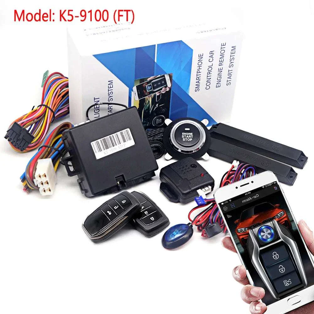 Car Alarm Keyless Entry & Remote Start System with Push Start - Image 27