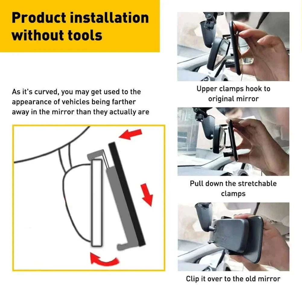 Car Baby Mirror with Wide-Angle Anti-Glare View - Image 4
