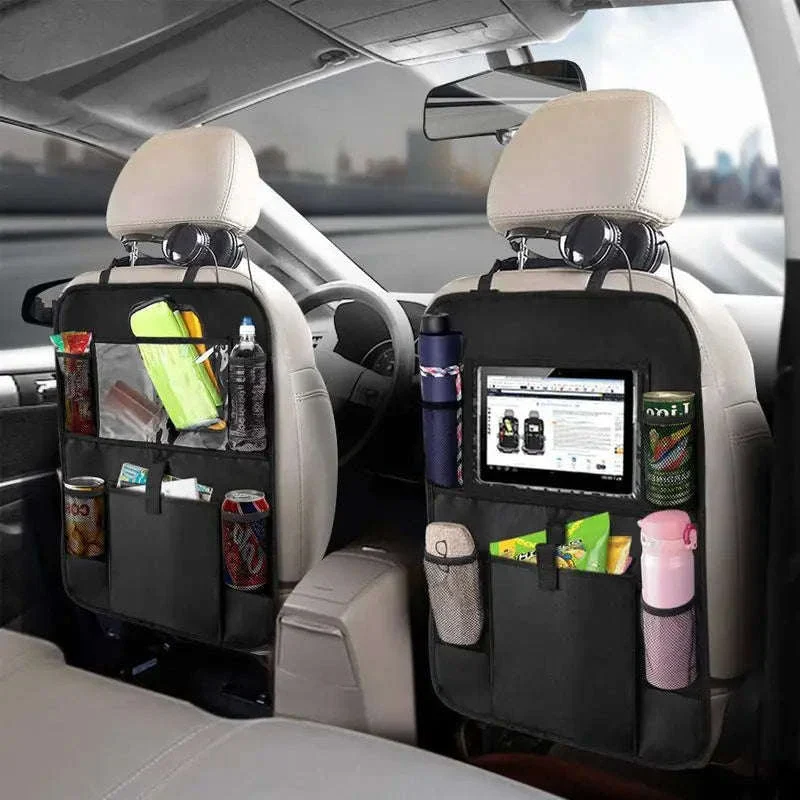 Car Backseat Organizer with Tablet Holder and Storage Pockets