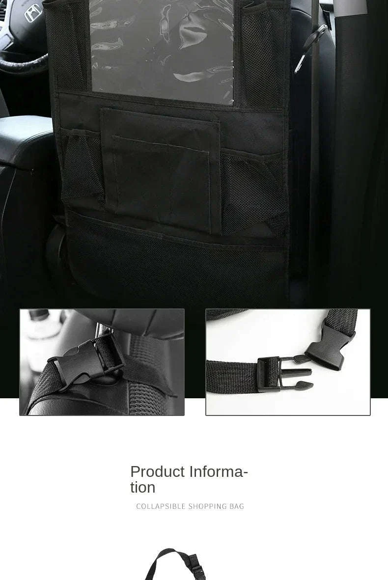 Car Backseat Organizer with Tablet Holder and Storage Pockets - Image 16
