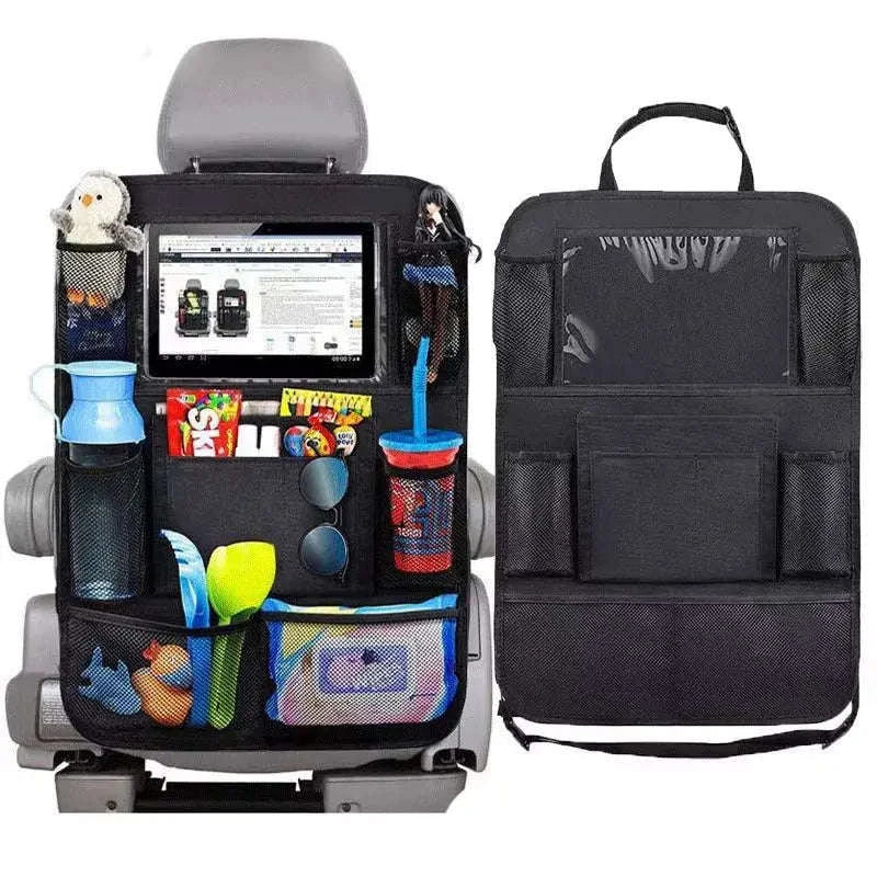 Car Backseat Organizer with Tablet Holder and Storage Pockets - Image 20