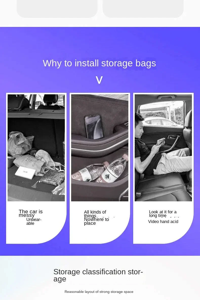 Car Backseat Organizer with Tablet Holder and Storage Pockets - Image 8