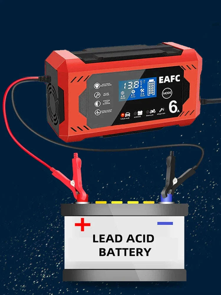 12V 6A Intelligent Car Battery Charger with Pulse Repair - Image 18
