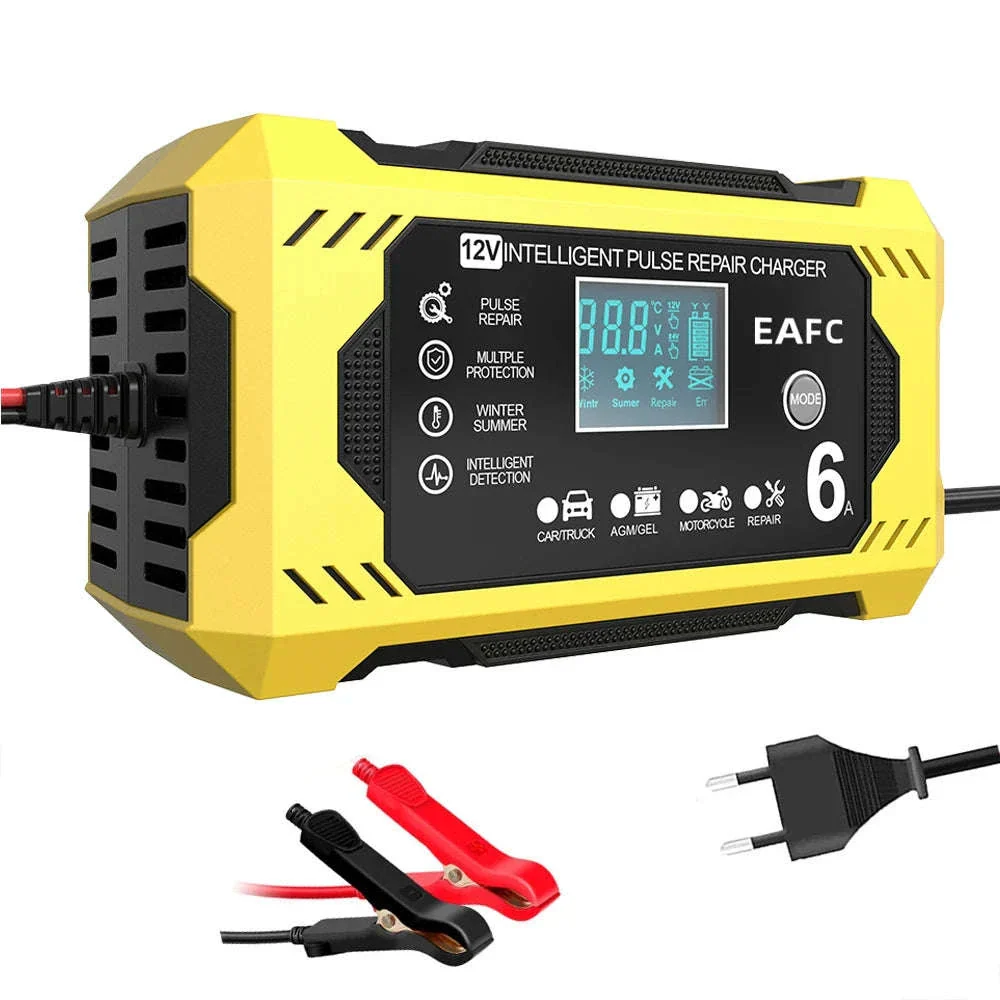 12V 6A Intelligent Car Battery Charger with Pulse Repair - Image 27