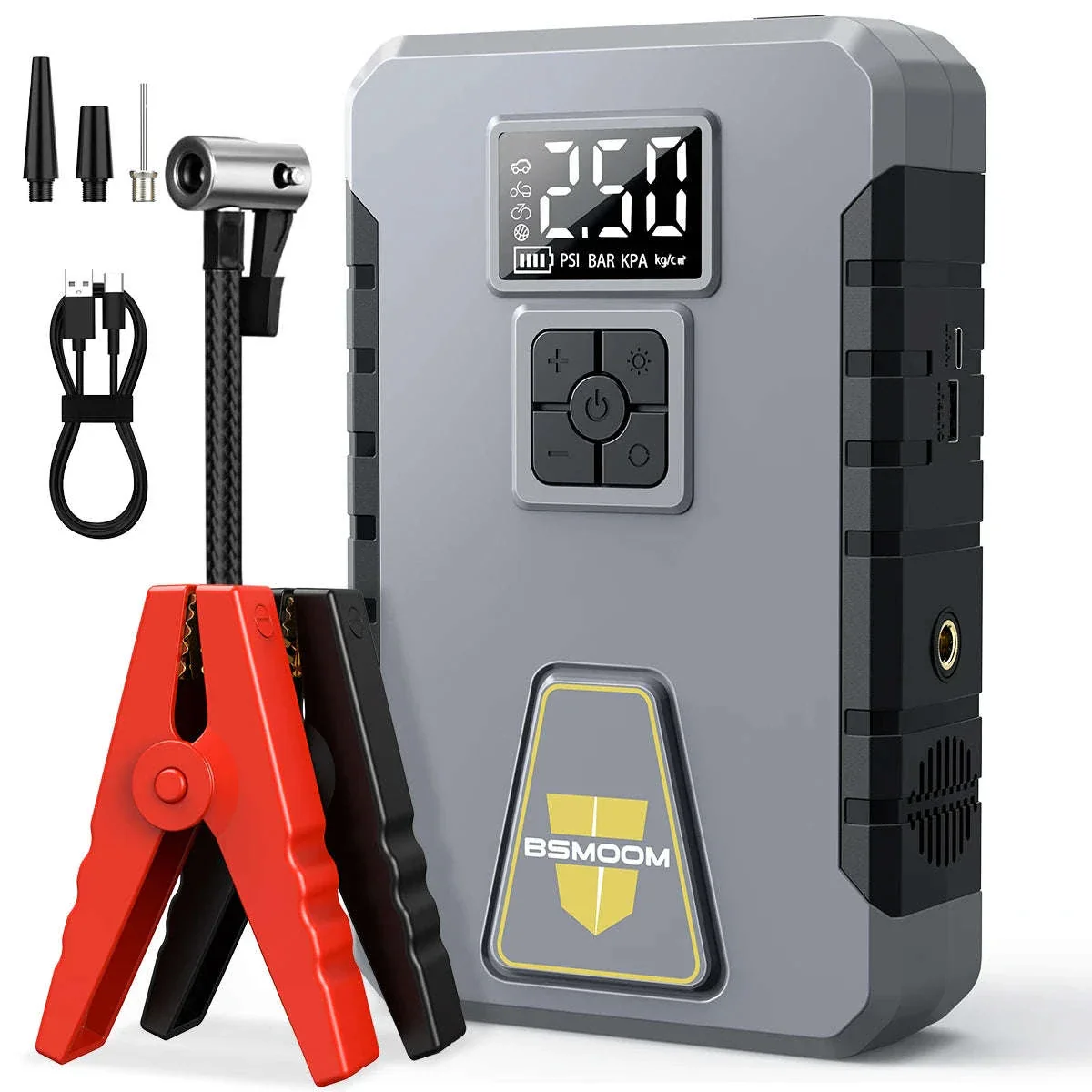 Car Battery Jump Starter with Digital Display