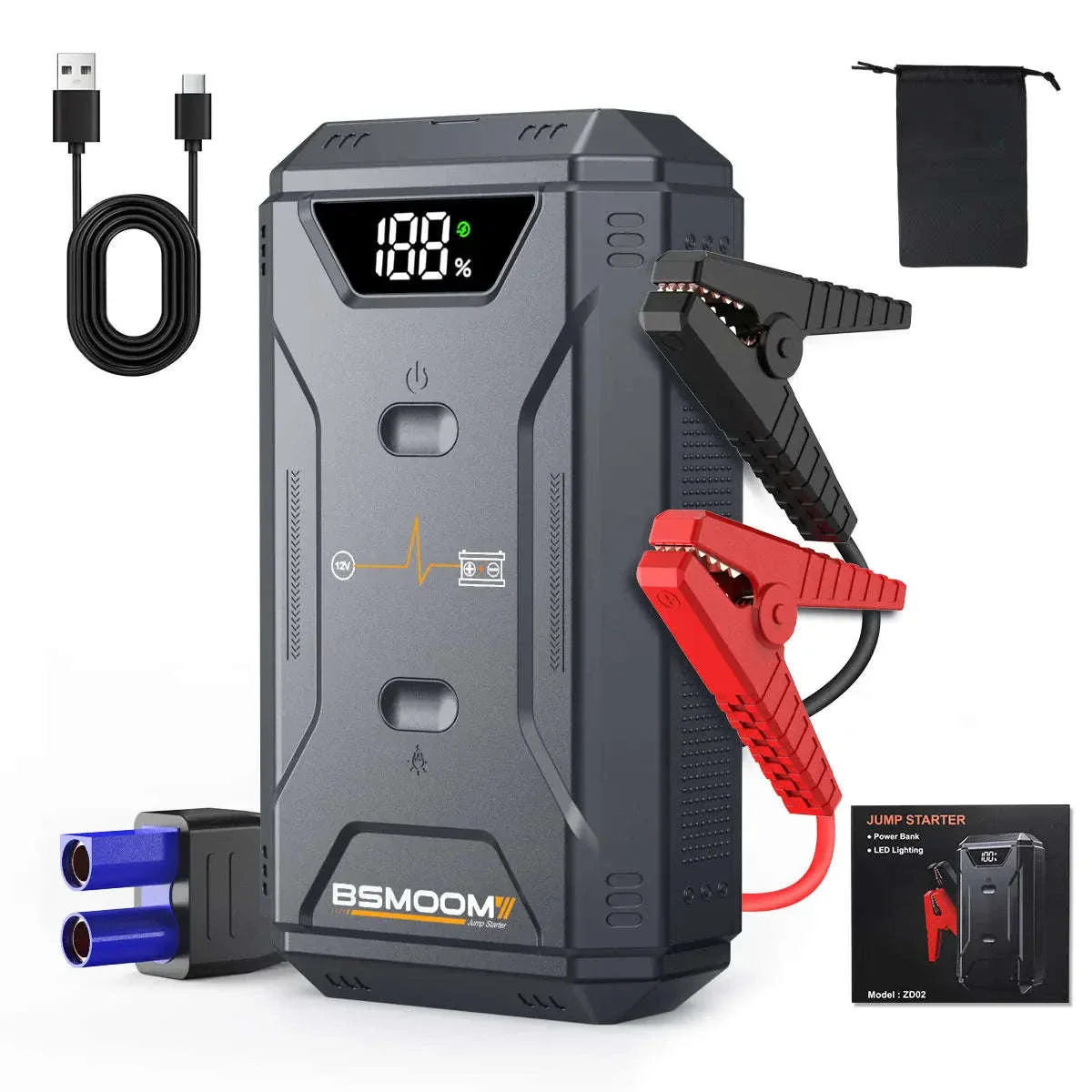Car Battery Jump Starter with Digital Display - Image 20