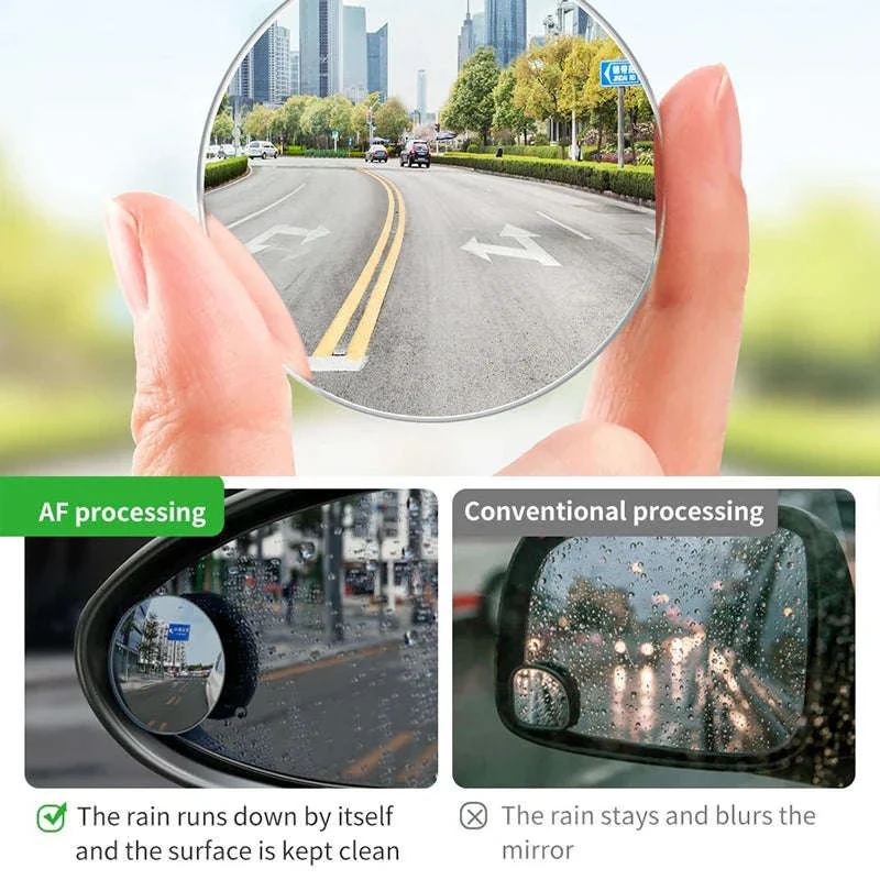 Car Blind Spot Mirror 2pcs 360° Wide Angle HD Convex Glass - Image 3
