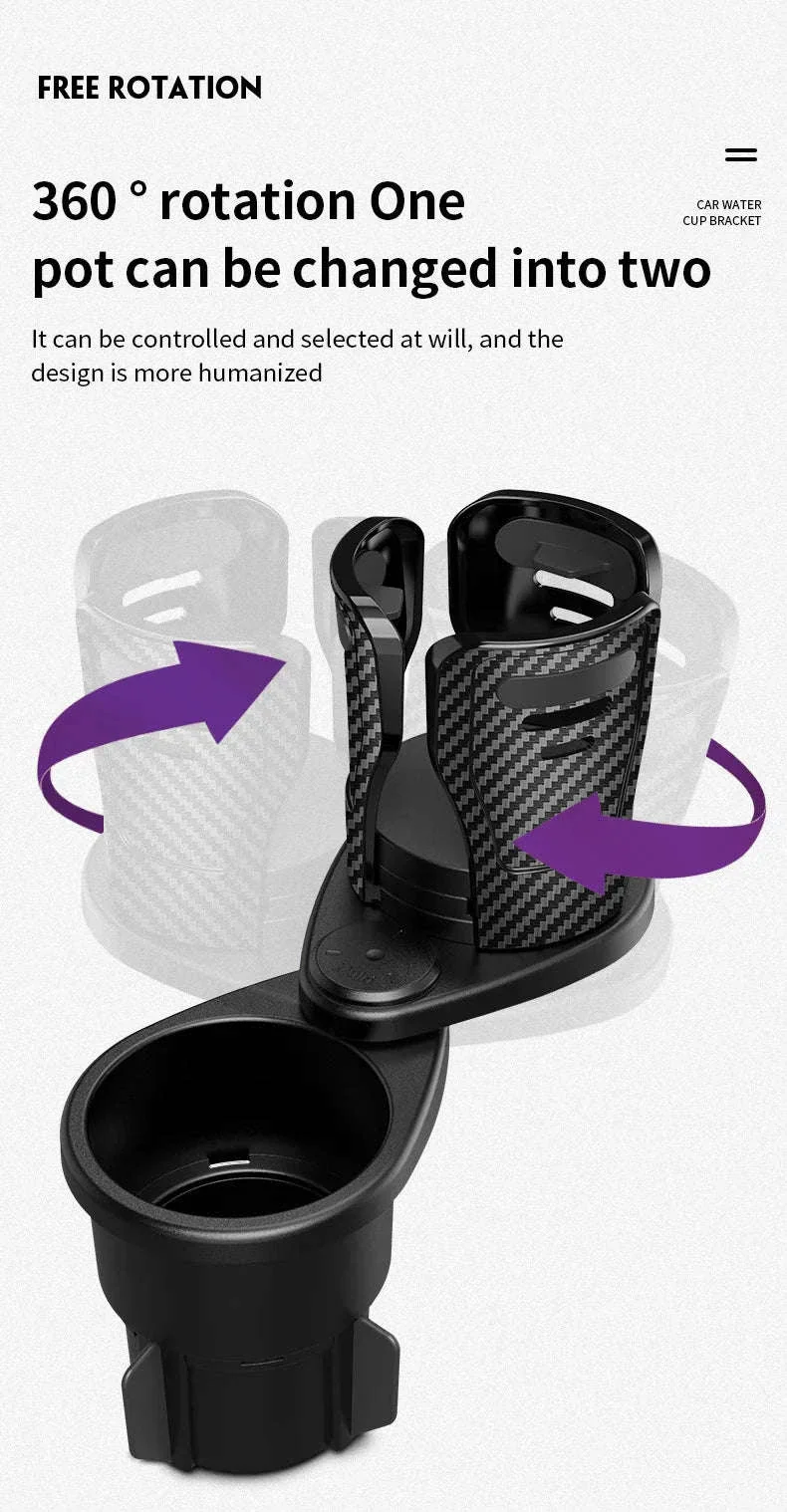 Car Cup Holder Multi-Functional Two-Layer Storage Rack - Image 11