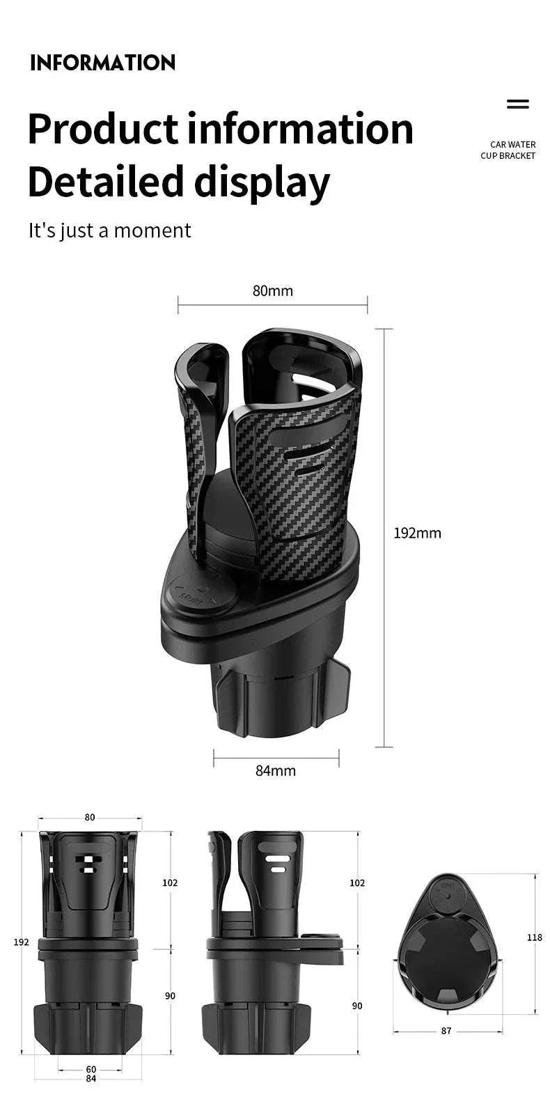 Car Cup Holder Multi-Functional Two-Layer Storage Rack - Image 22