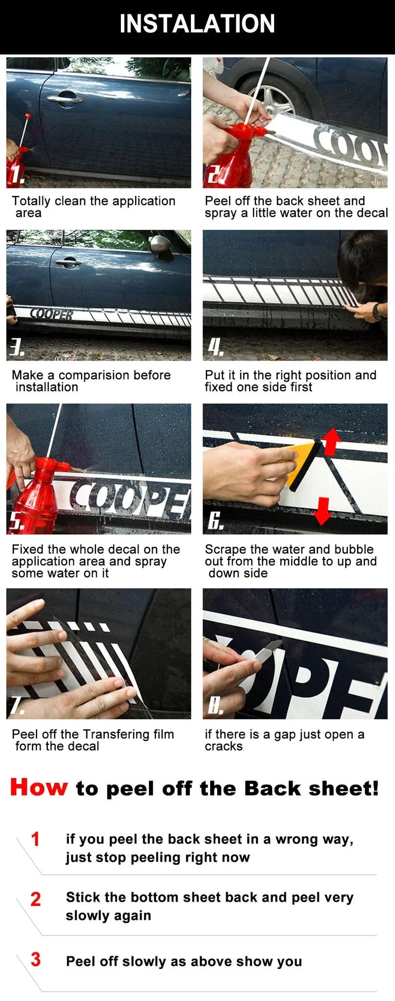 Car Door Side Stickers Mud Splashing Vinyl Decals - Image 14