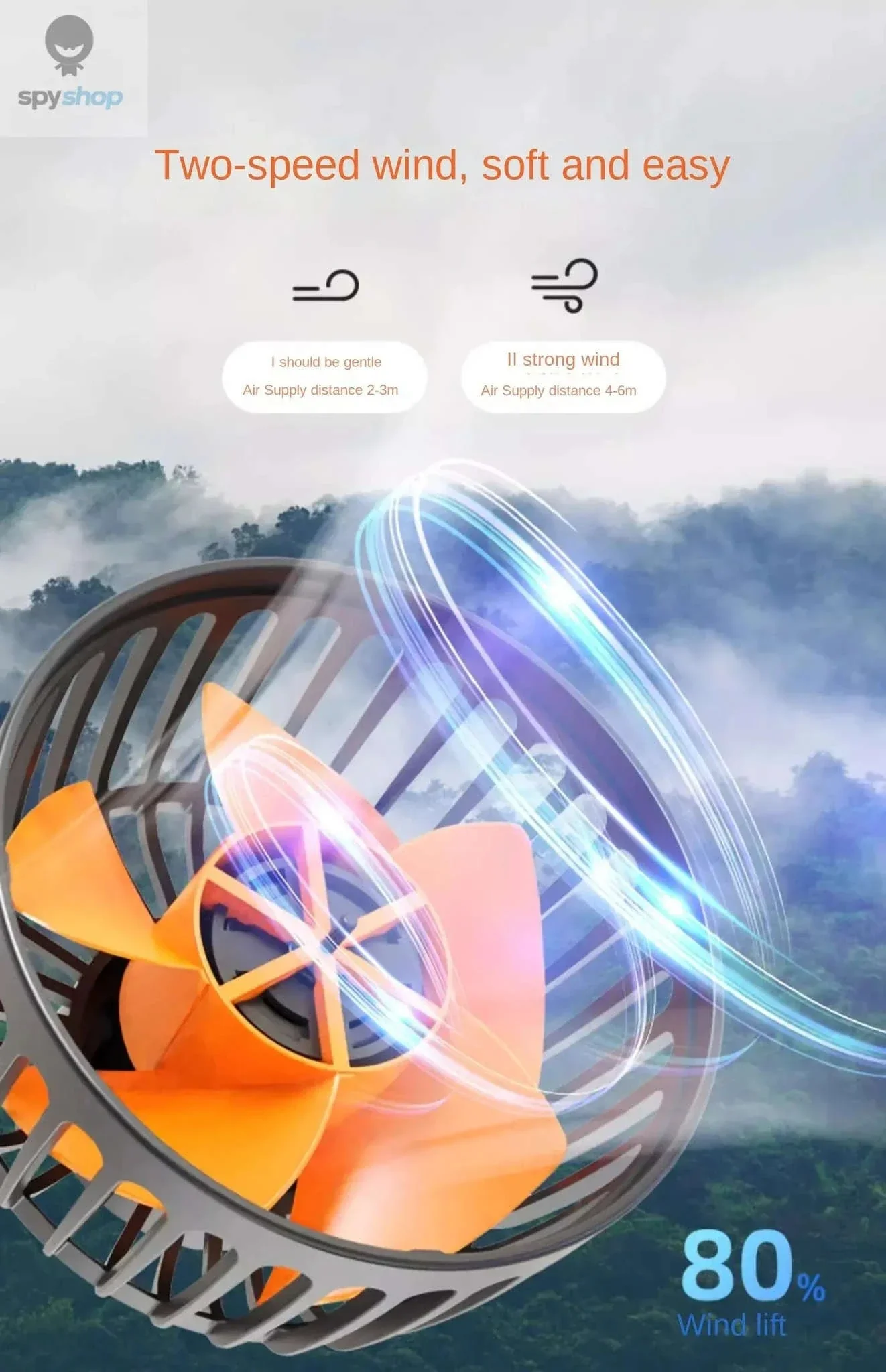 360° Adjustable Dual-Head Car Fan for Cooler Drives - Image 14