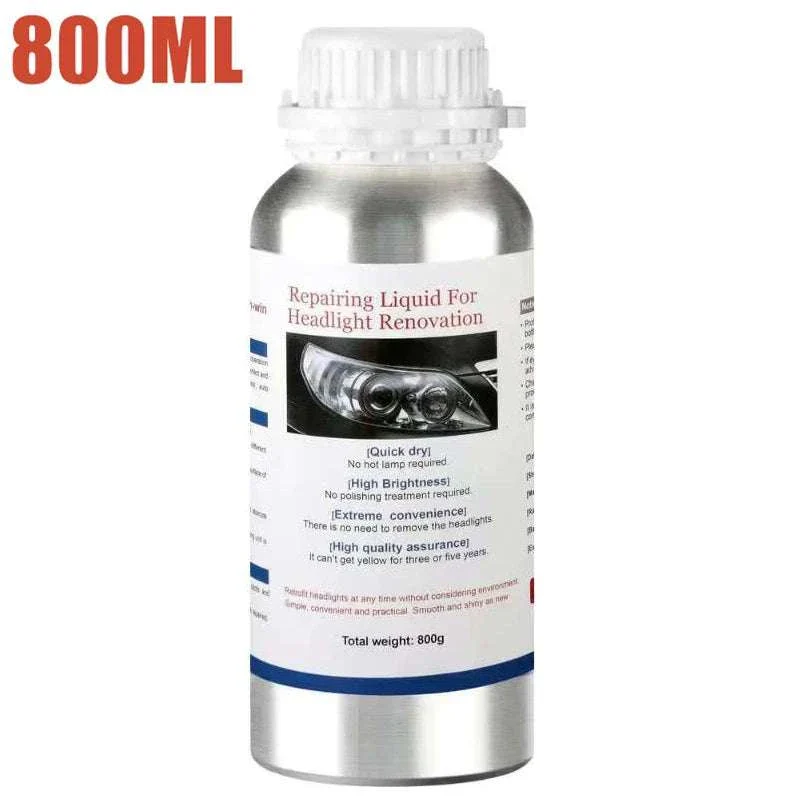 Car Headlight Restoration Liquid 800ml Polymer Polish Cleaner - Image 16