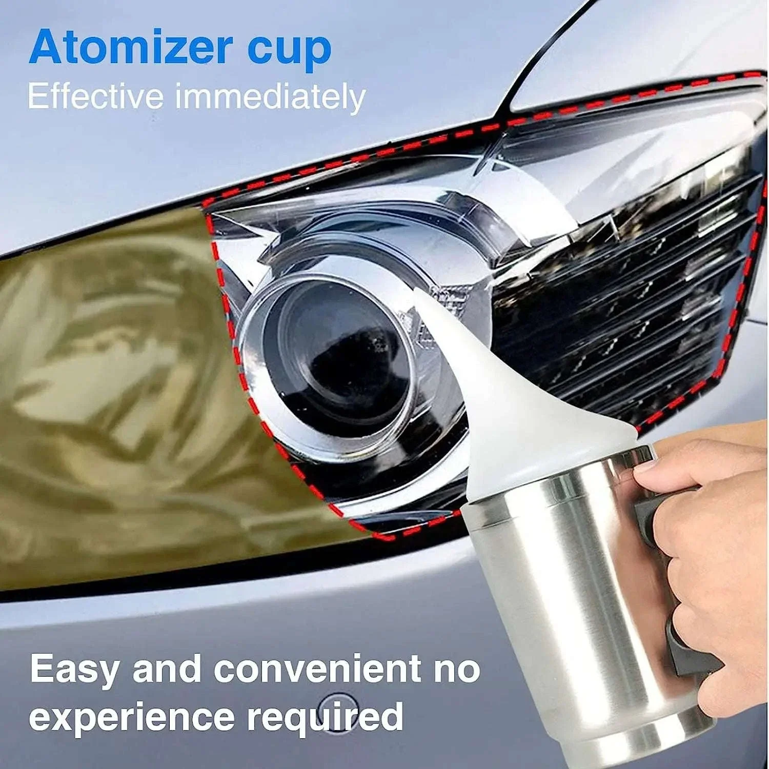 Car Headlight Restoration Polish Kit, 800ml Liquid Polymer - Image 10