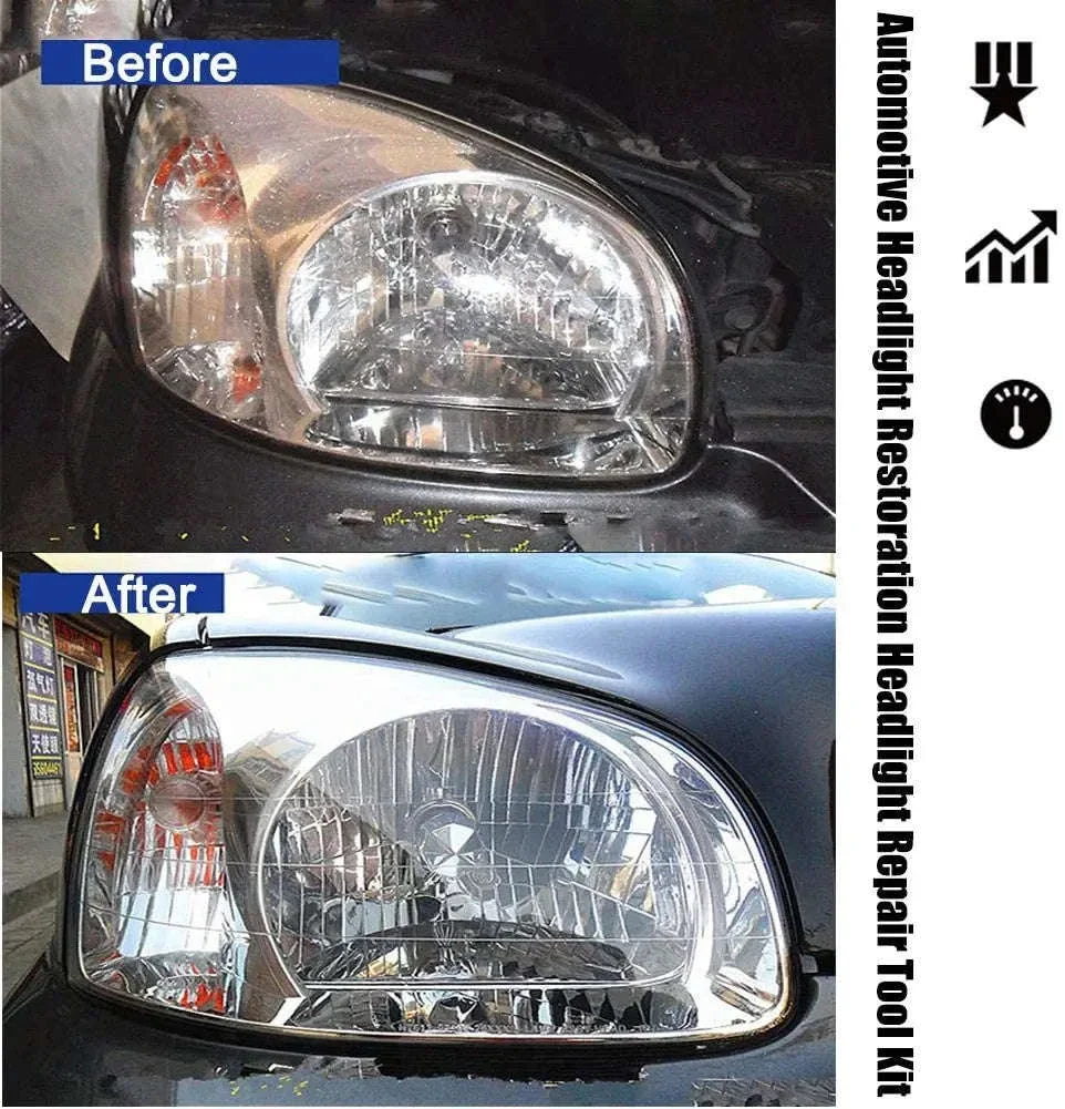 Car Headlight Restoration Polish Kit, 800ml Liquid Polymer - Image 11