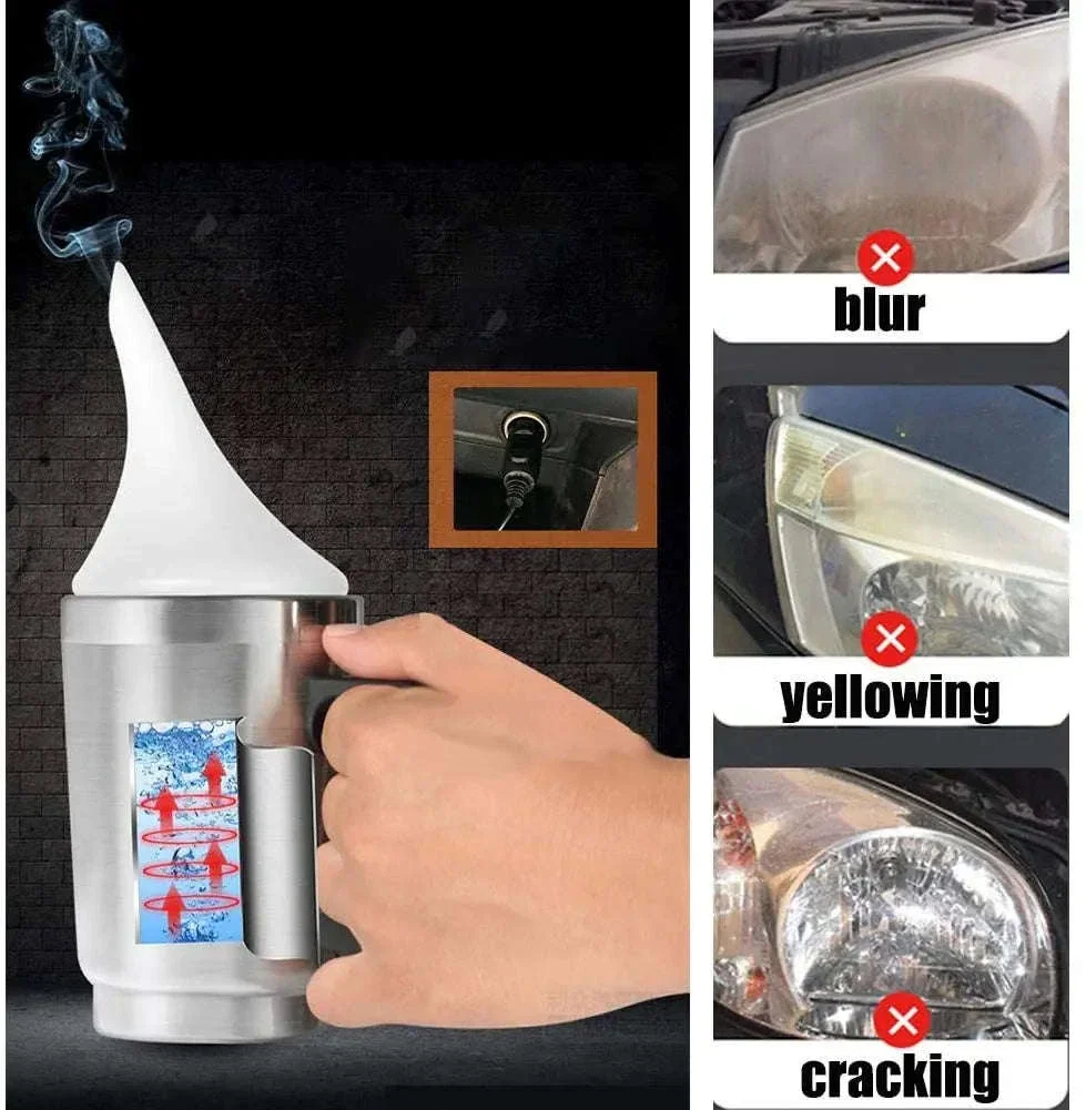 Car Headlight Restoration Polish Kit, 800ml Liquid Polymer - Image 6