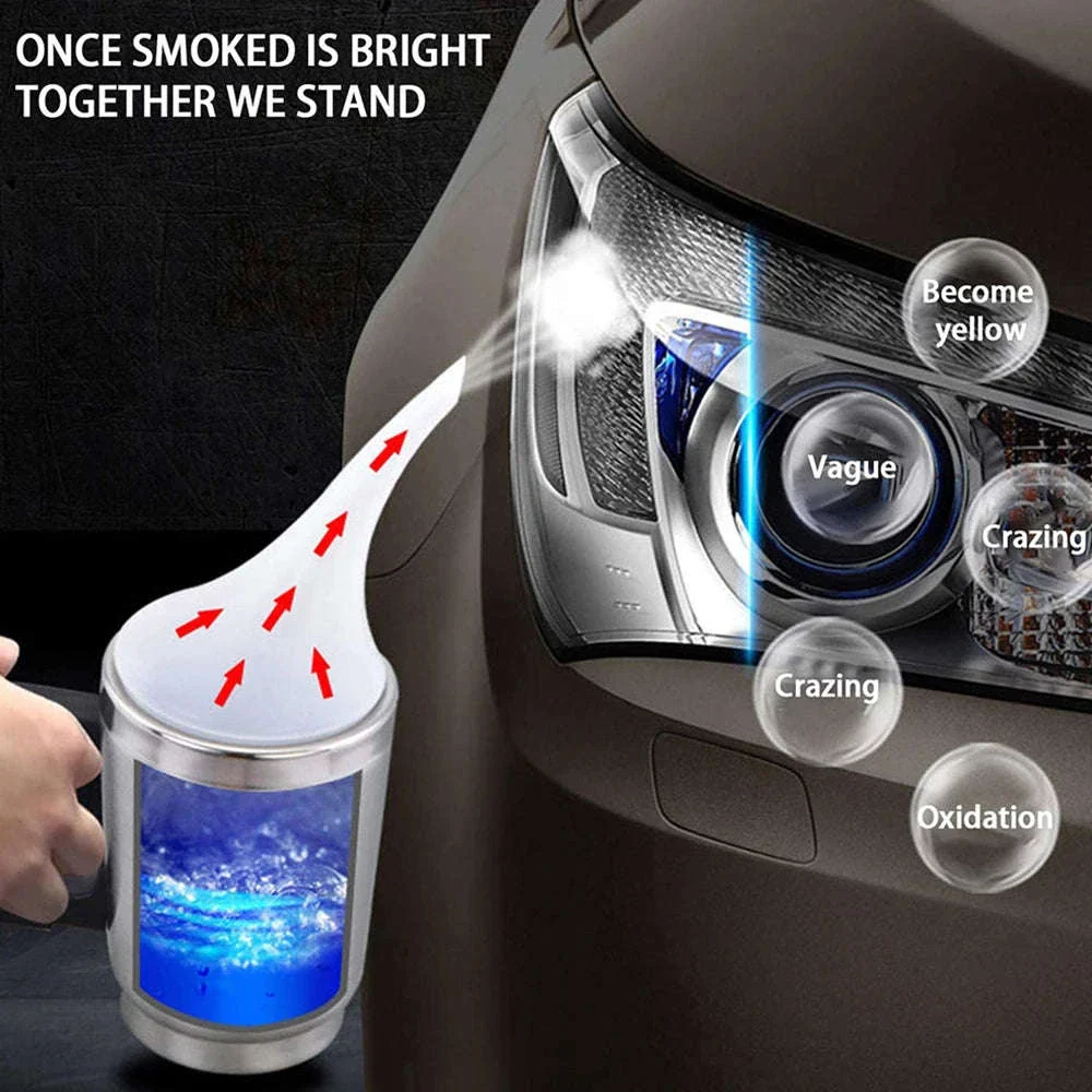 Car Headlight Restoration Polish Kit, 800ml Liquid Polymer - Image 9