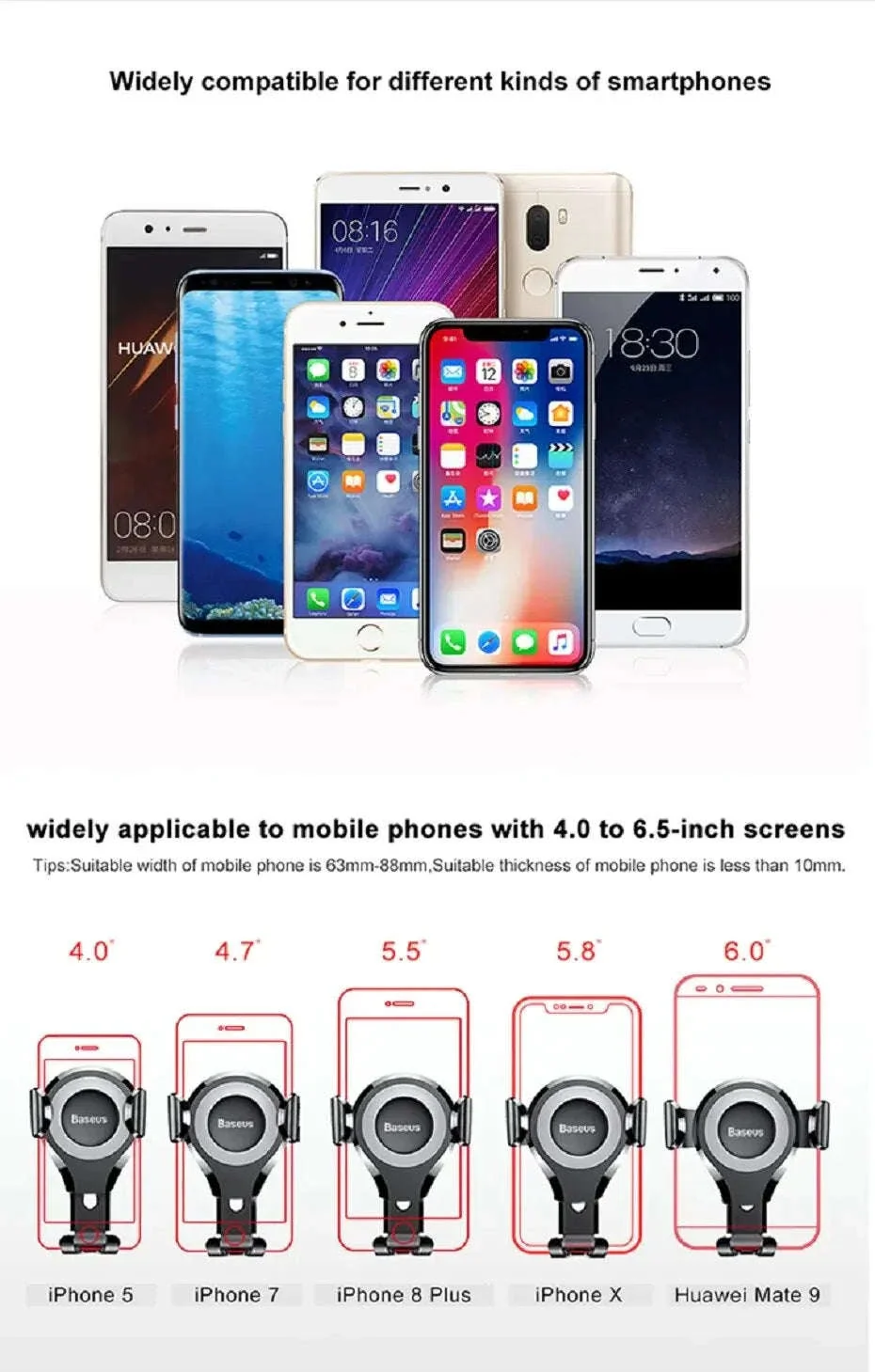 Car Phone Holder with Auto Lock Suction Mount & 360° Rotation - Image 12